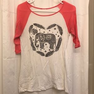 Elephant baseball shirt